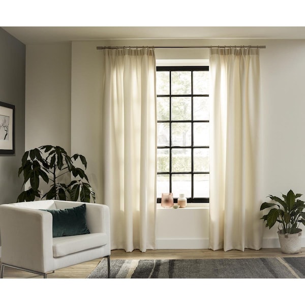 Kd Mueble 63 in. Intensions Single Curtain Rod Kit, Brushed Nickel KD3572746 - main